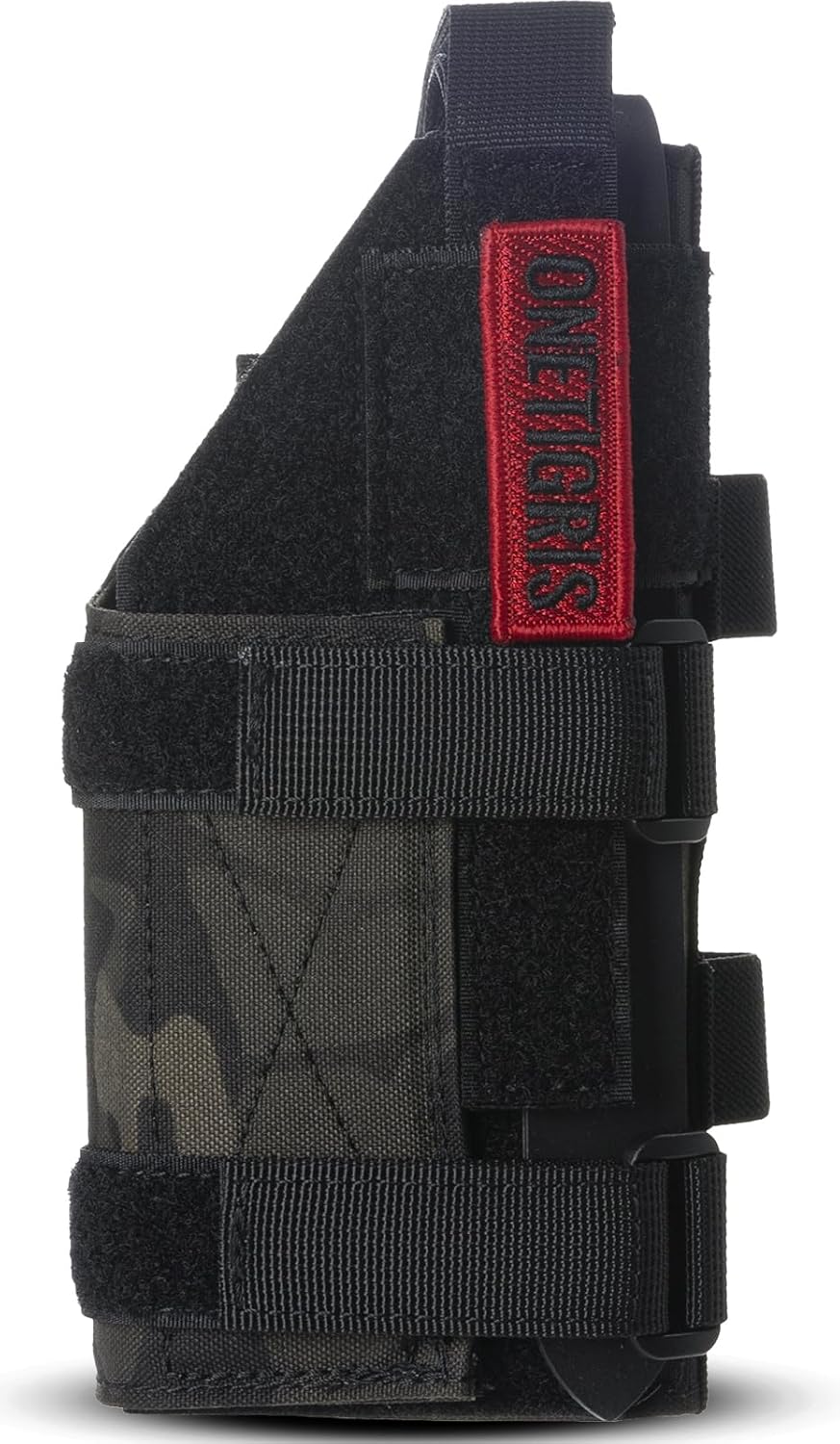 OneTigris Gun Holster Right Handed Nylon Pistol Holster for Most Compact Medium Full Size Pistol 1911/17/19/20/21/45 M&P Shield 9mm with Under Barrel Attachment