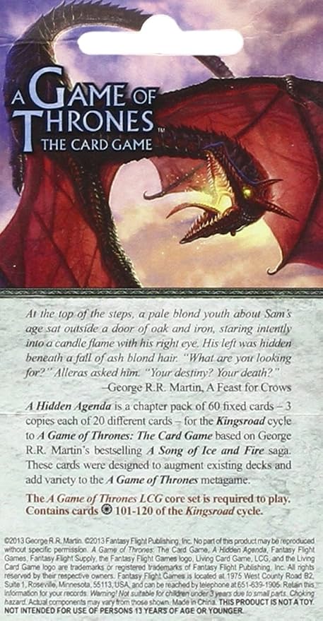 A Game of Thrones: The Card Game - A Hidden Agenda Chapter Pack miniatura 2