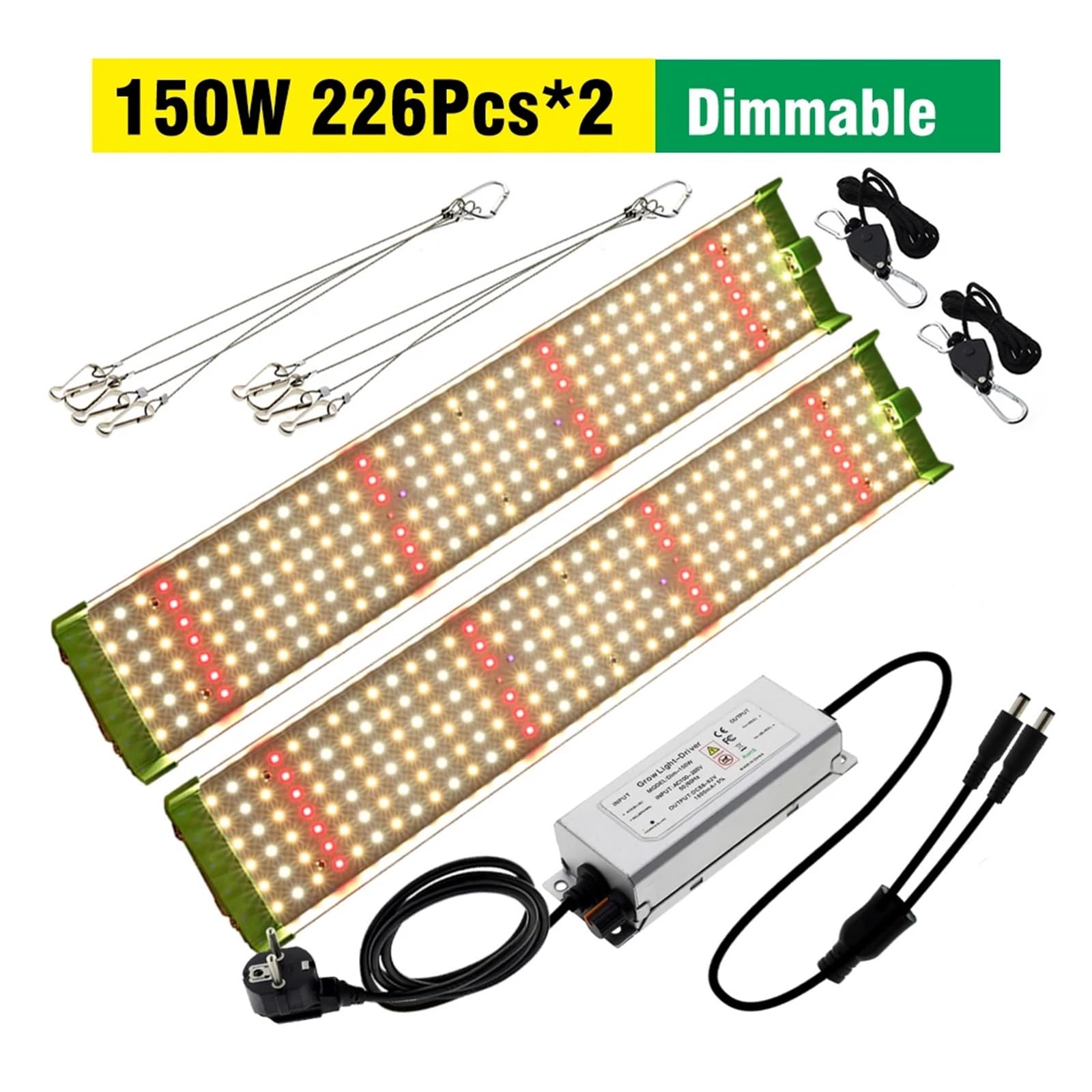 Lámpara de Planta, Luz LED de cultivo de 150W con lámpara de crecimiento de plantas de espectro completo LM281B for siembra de flores de plantas hidropónicas de invernadero de interior , para Plantas(