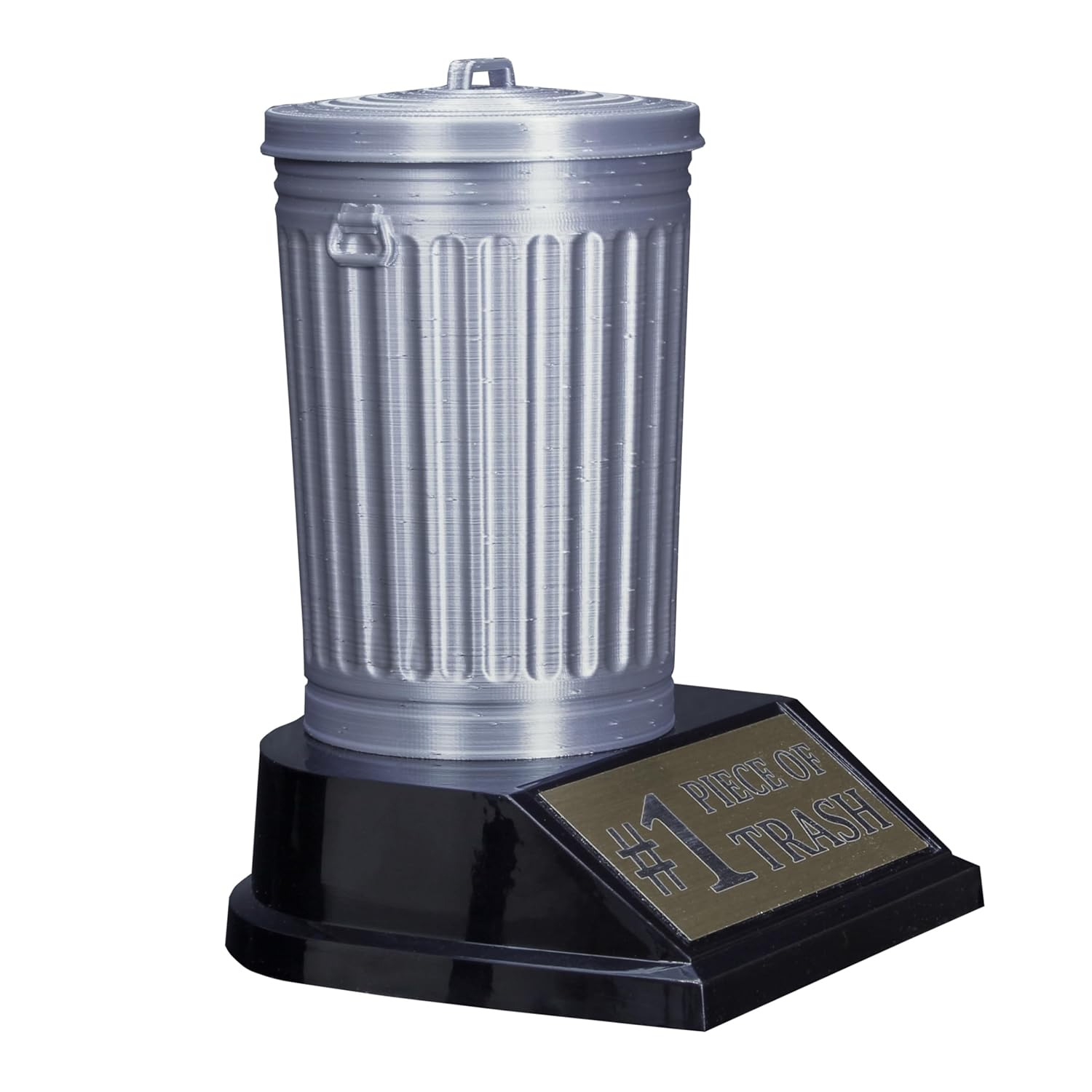 Personalized Trash Can Trophy with Removable Lid - Humorous Last Place Award for Epic Failure or Fantasy Football Loser - Gag Prize - Customize Now (5 Inch)