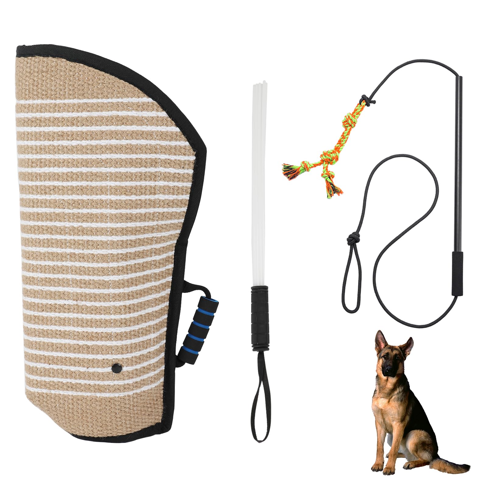 AQQHSAIN Dog Bite Training Set Durable Dog Bite Sleeve Protection Arm Professional Dogs Training Equipment Protection for Biting