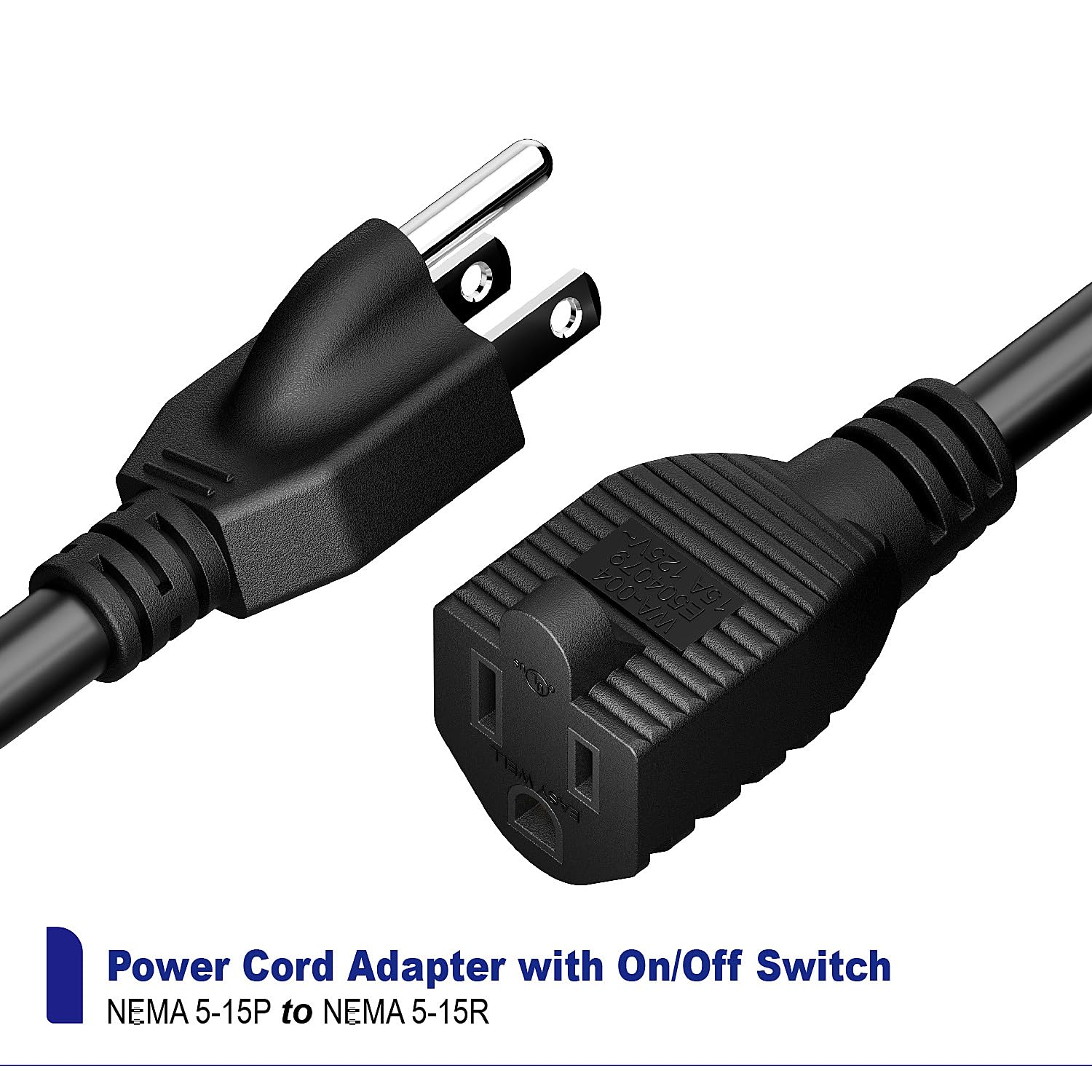 SJTW 14AWG 3C IP57 - Cavo di prolunga impermeabile per esterni, interruttore in linea On/Off, impermeabile, max 20 A, 125 V, lunghezza = 3,5 m