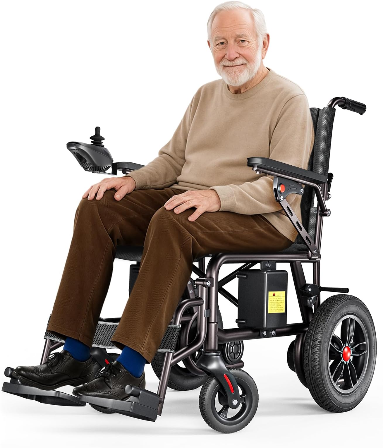 HomyKing Electric Wheelchairs For Adults, Electric Wheelchair Adults Electric Wheelchair Lightweight Travel Foldable Motorized Wheelchairs Seniors Compact Fold Folding Portable Mobi