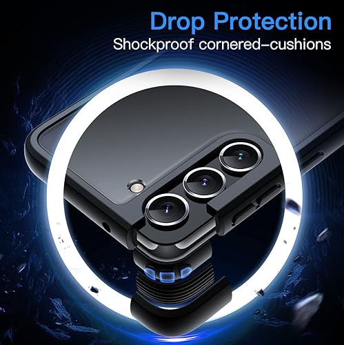 Miniatura 4 de JETech Funda mate para Samsung Galaxy S23 5G de 61 pulgadas cubierta protectora delgada de teléfono con parte trasera translúcida antihuellas negro