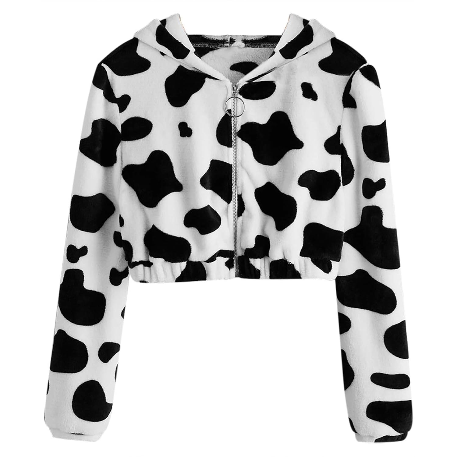 fluffy cow jacket