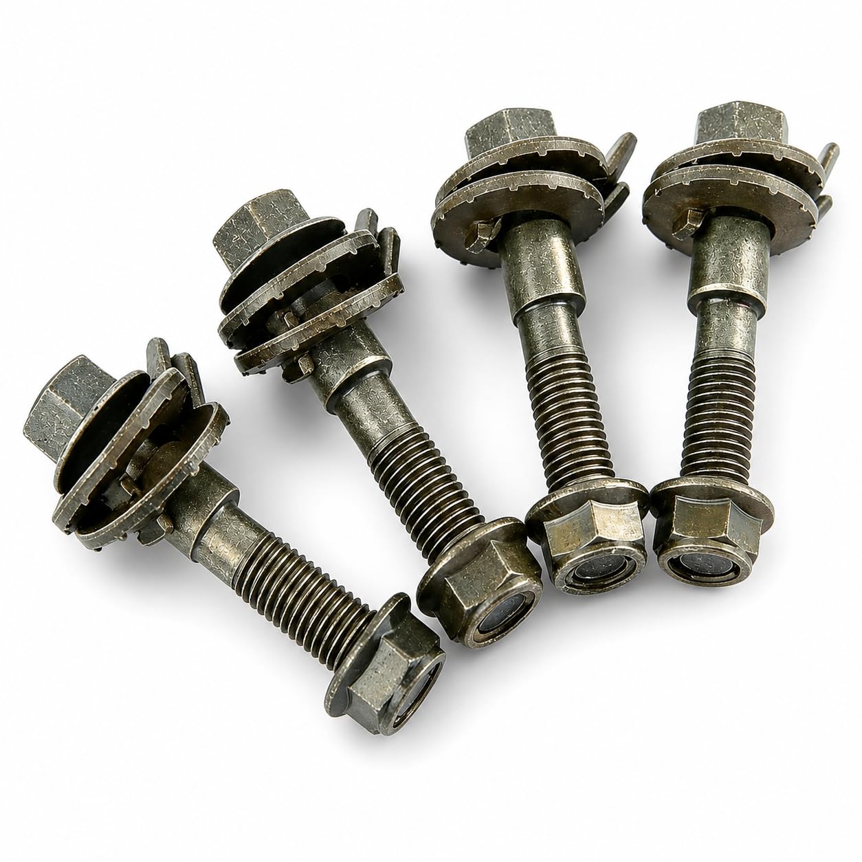 Réglable Boulon à Came, 4 PièCes 14mm Kit De Boulons De Carrossage RéGlables Vis De Boulon Excentrique Cam Bolts Camber Correction Kit pour Alignement des Quatre Roues De VéHicule