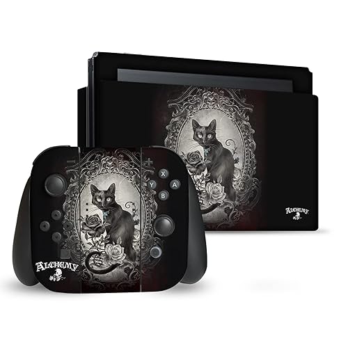 Head Case Designs Calcomanía de vinilo con licencia oficial de Alchemy Gothic Paracelsus Cat Gate, cubierta de vinilo para juegos compatible con