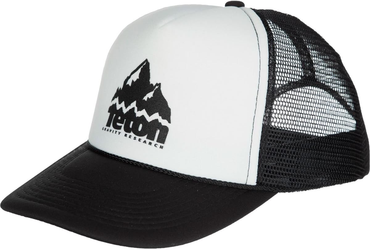 Teton Gravity Research Foam Front Trucker Hat Black/White, One Size