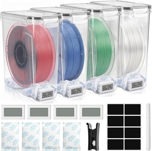 Lot de 4 boîtes de rangement pour filament d'impression 3…