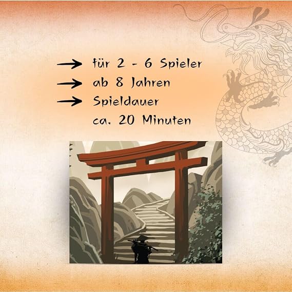 HUCH!, Makoto Aile Japonya Temalı Oyun, Güzel İllüstrasyonlu Stratejik Kart Oyunu, Akıllı Tırmanma Oyunu, 2-6 Oyuncu için 8 yaşından büyük