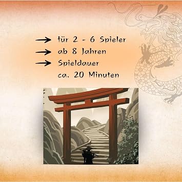 HUCH!, Makoto Aile Japonya Temalı Oyun, Güzel İllüstrasyonlu Stratejik Kart Oyunu, Akıllı Tırmanma Oyunu, 2-6 Oyuncu için 8 yaşından büyük