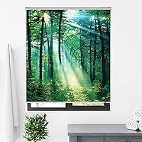 Vista 8 de ZSHINE Tela impermeable opaca inalámbrica manual tamaño personalizado y persianas enrollables con cenefa