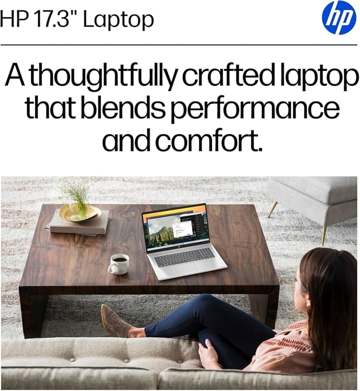 HP 17.3" Touchscreen Business Laptop, AMD Ryzen 5 Processor (Beats Intel i7-1355U), 32GB RAM, 1.5TB Storage(1TB SSD & 500GB External), USB-C, HDMI, Wi-Fi 6, Windows 11 Pro + Copilot, Earphone Jack image 2