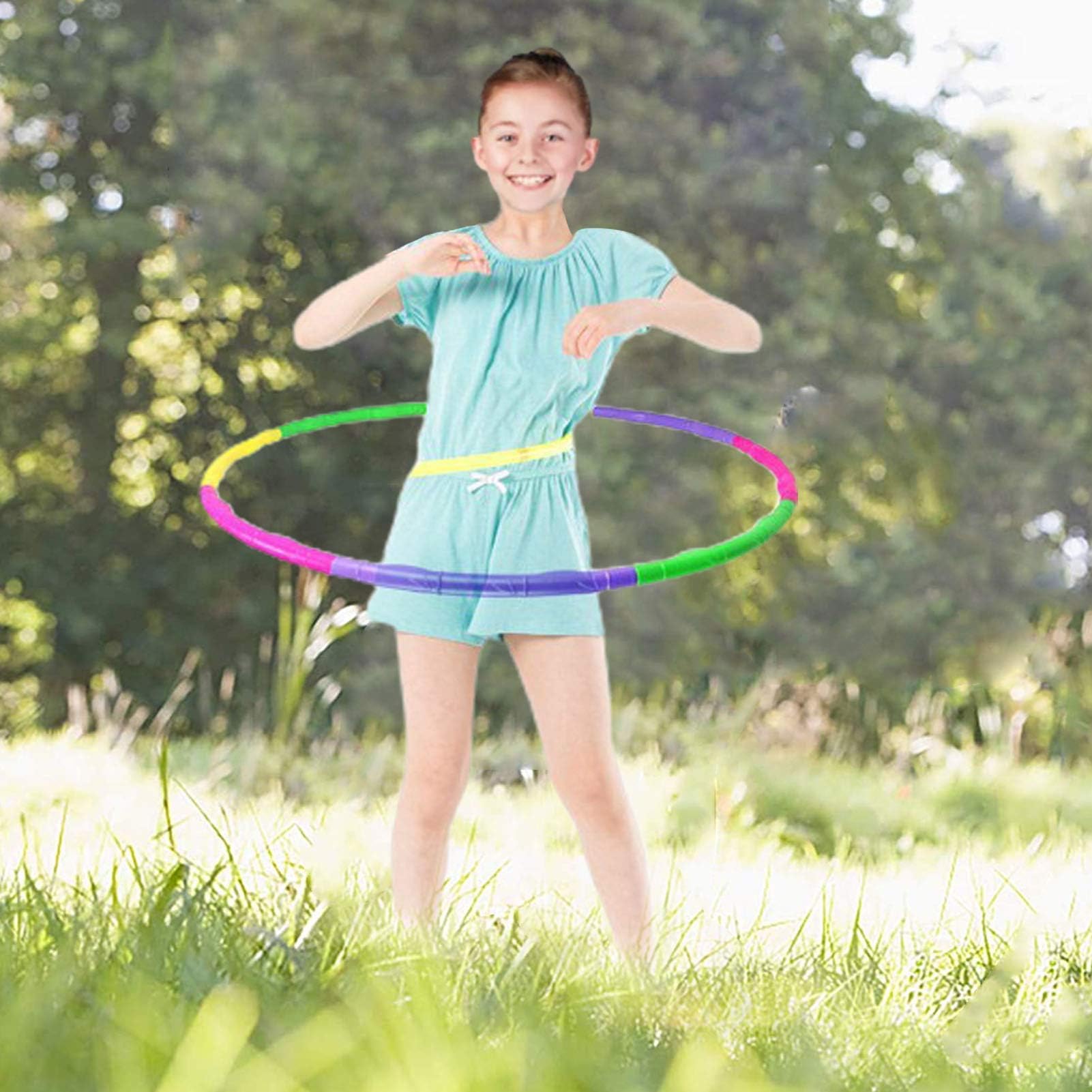 Set Di Hula Hoop Per Il Fitness, 8 Pezzi, Per Bambini, Peso Regolabile Hula Hoop Per Bambini Cerchio Da Ginnastica Per Bambini 92312060