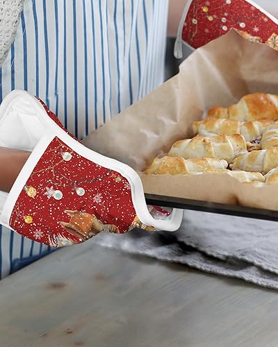 Miniatura 6 de Country Squirrel - Juego de 2 soportes para ollas para cocina, antideslizante y aislante de calor, juego de agarraderas de tela de toalla con