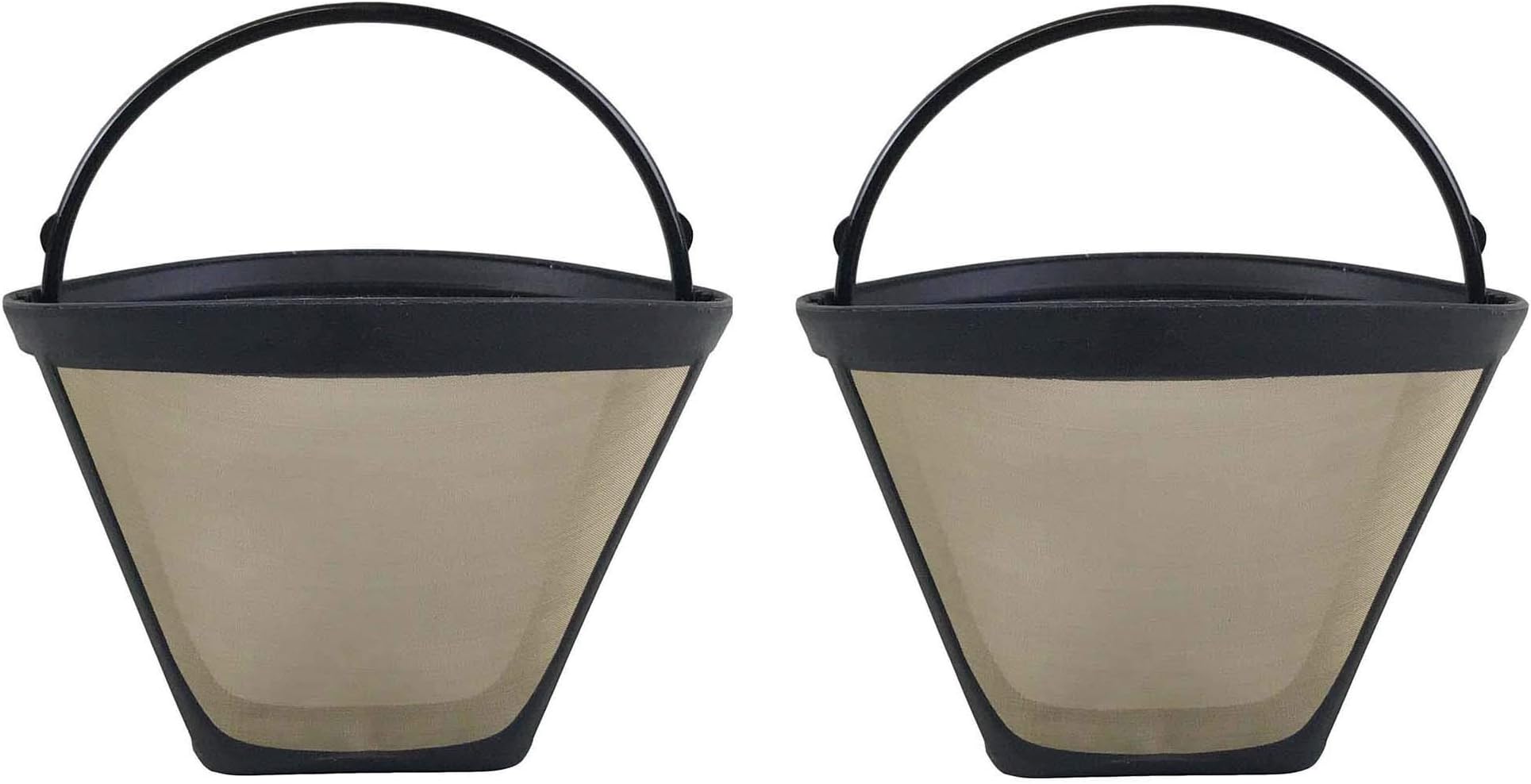 Crucial Coffee Cone Filter Replacement Part # DDC-2600, DCC-750, DCC-1100, DCC-1200 and DCC-2200- Compatible with Cuisinart GTF Gold Tone Coffee Filter - Ideal For Better Lifestyle, Home (2 Pack)