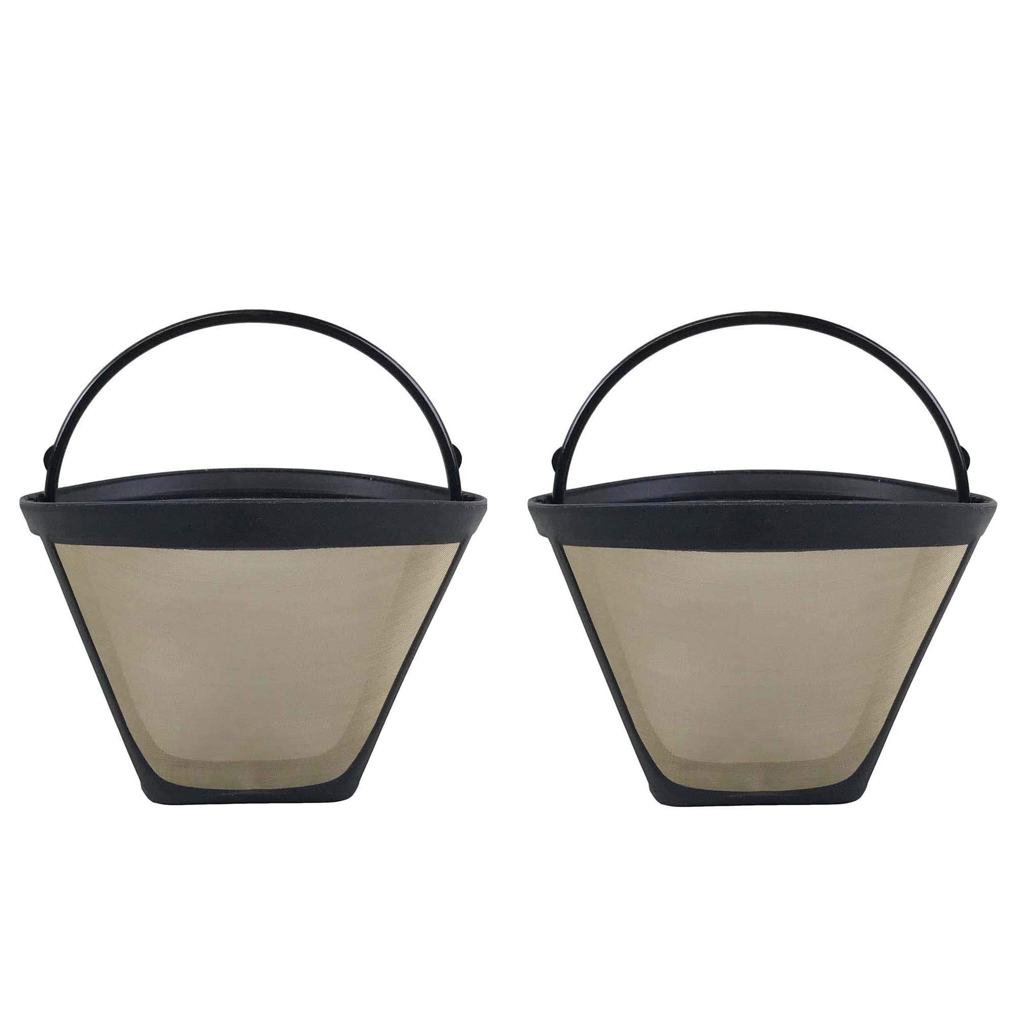 Crucial Coffee Cone Filter Replacement Part # DDC-2600, DCC-750, DCC-1100, DCC-1200 and DCC-2200- Compatible with Cuisinart GTF Gold Tone Coffee Filter - Ideal For Better Lifestyle, Home (2 Pack)