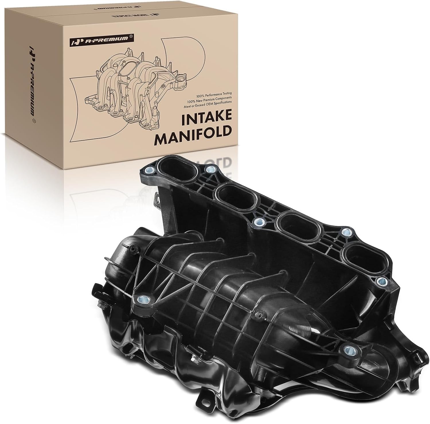 A-Premium Engine Upper Intake Manifold Assembly [DOHC, 4Cyl 2.4L, 2AZFE, Automatic Transmission] Compatible with Toyota Camry 2007 2008 2009 2010 2011, RAV4 2006 2007 2008