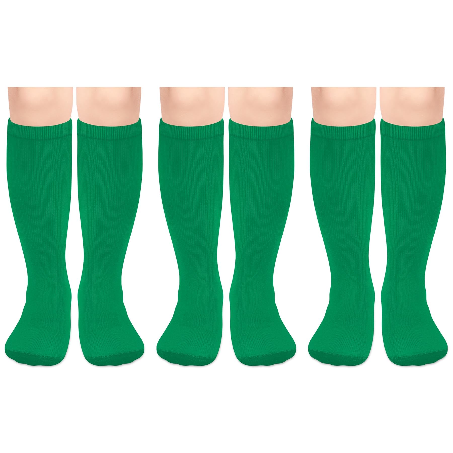 Olreco 3 Pack Toddler Soccer Socks Kids Baseball Socks Boys Girls Softball Sock Youth Football Sock Athletic Accessories