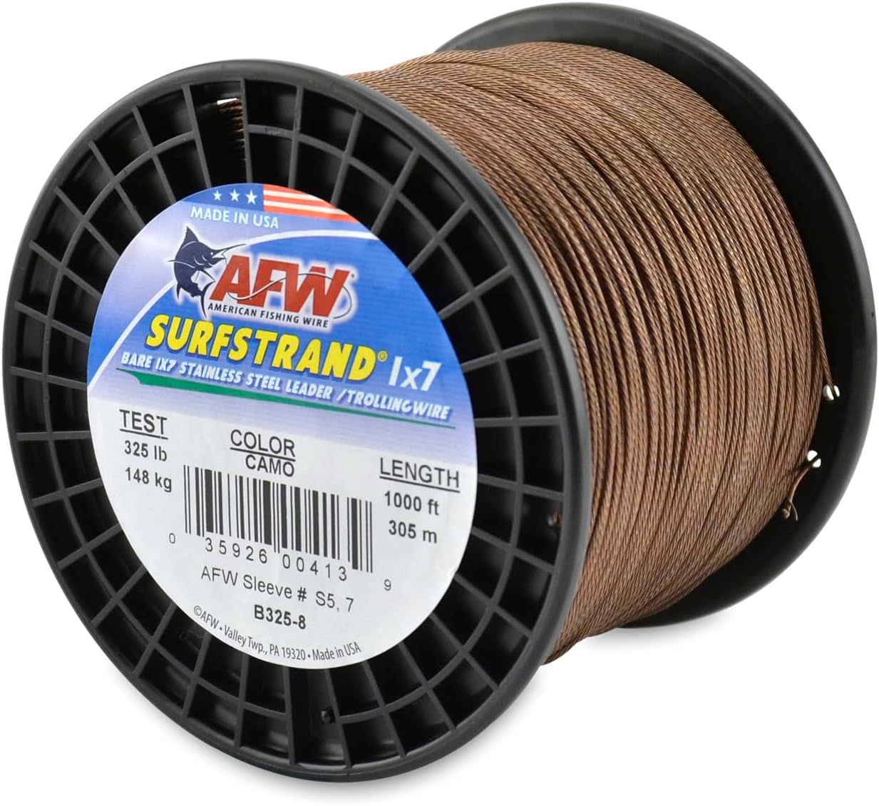 American Fishing Wire サーフストランド ベア 1x7 ステンレススチール リーダーワイヤー