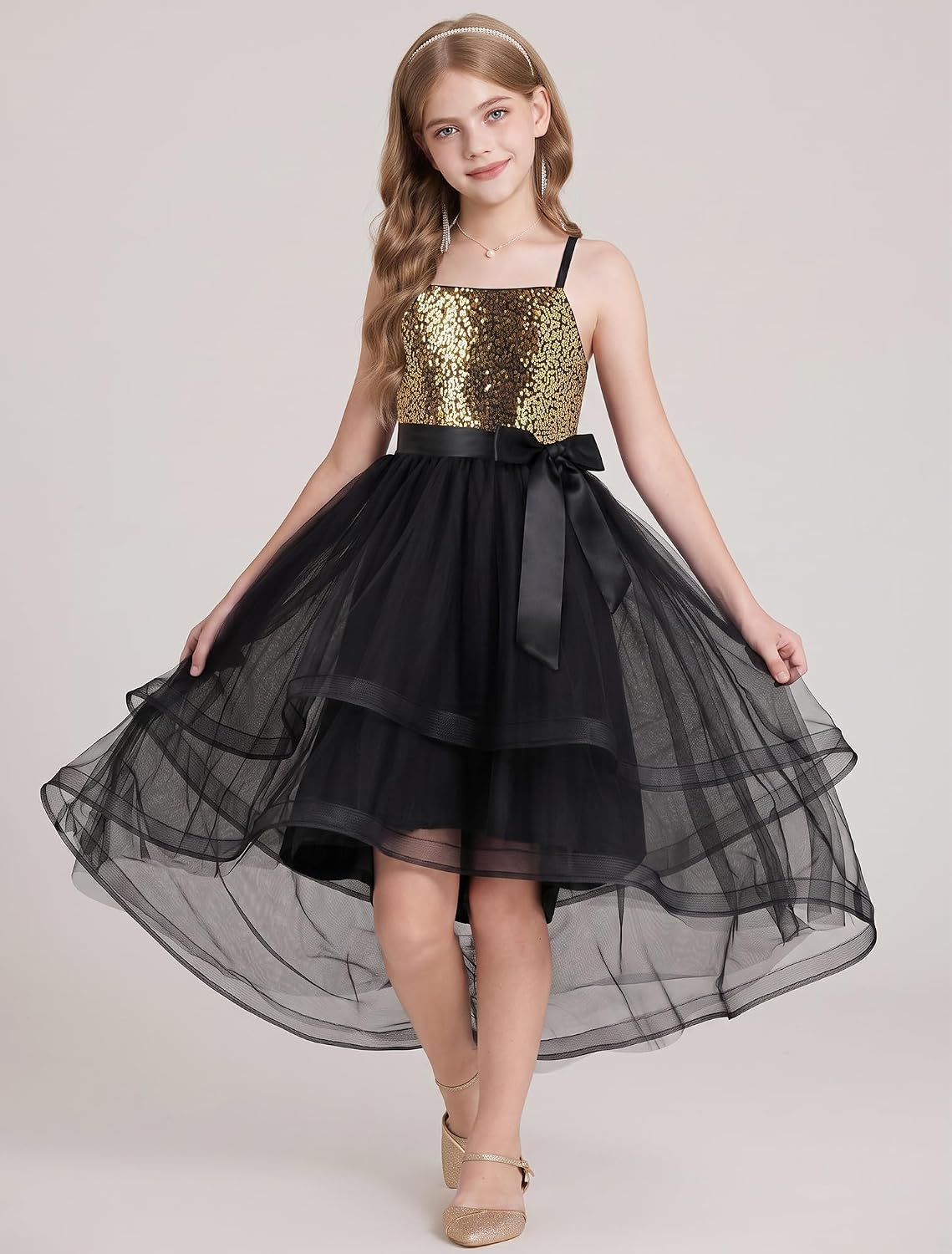 GRACE KARIN Girls Party Formal Christmas Dance Birthday Sequin Dresses 7-16