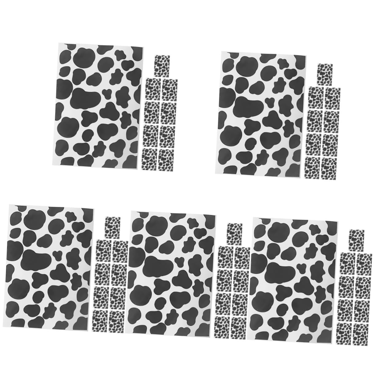 Stickers décalcomanies motif vache Tofficu pour personnaliser vos objets et déguisements