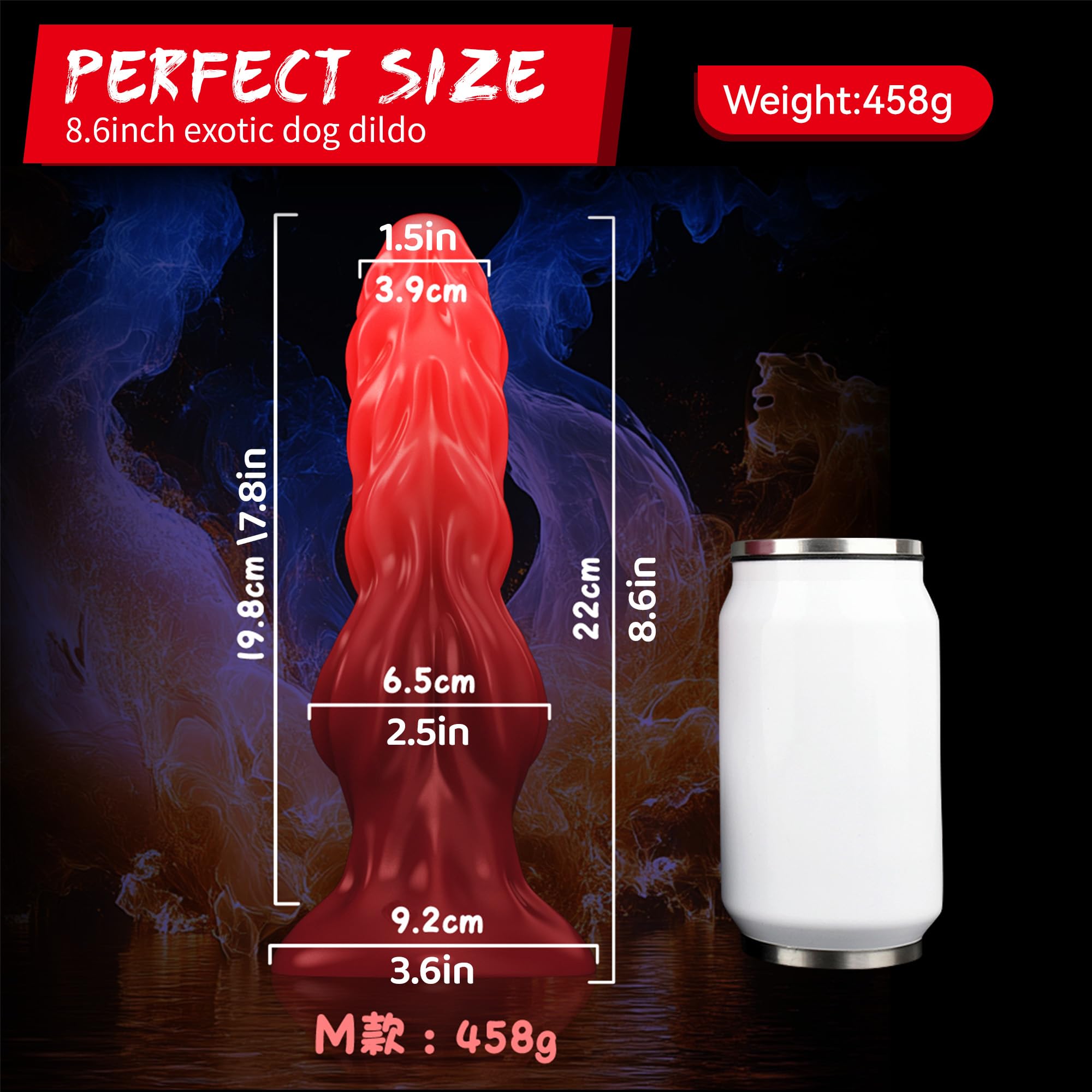 Squirting Dog Dildo Silicone 8.19'' Realistic Animal Dildos with Suction Cup Dragon Dildo Canine Dildo Anal Toys for Couples Women Strap On(): Dragon Dildo Realistic Thick Dog Dildos 8.6inch Anal Plug with Suction Cup, Red Silicone Knotted Monster Dildo for Women G Spot Couples Gay Men(Red)