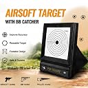Guyuyii Ieasycan Armiyo Portable BB Bullets Recycling Device Airsoft Aim Target for Shooting Training Device Durable Net Trap 10 Sheets Paper gallery image