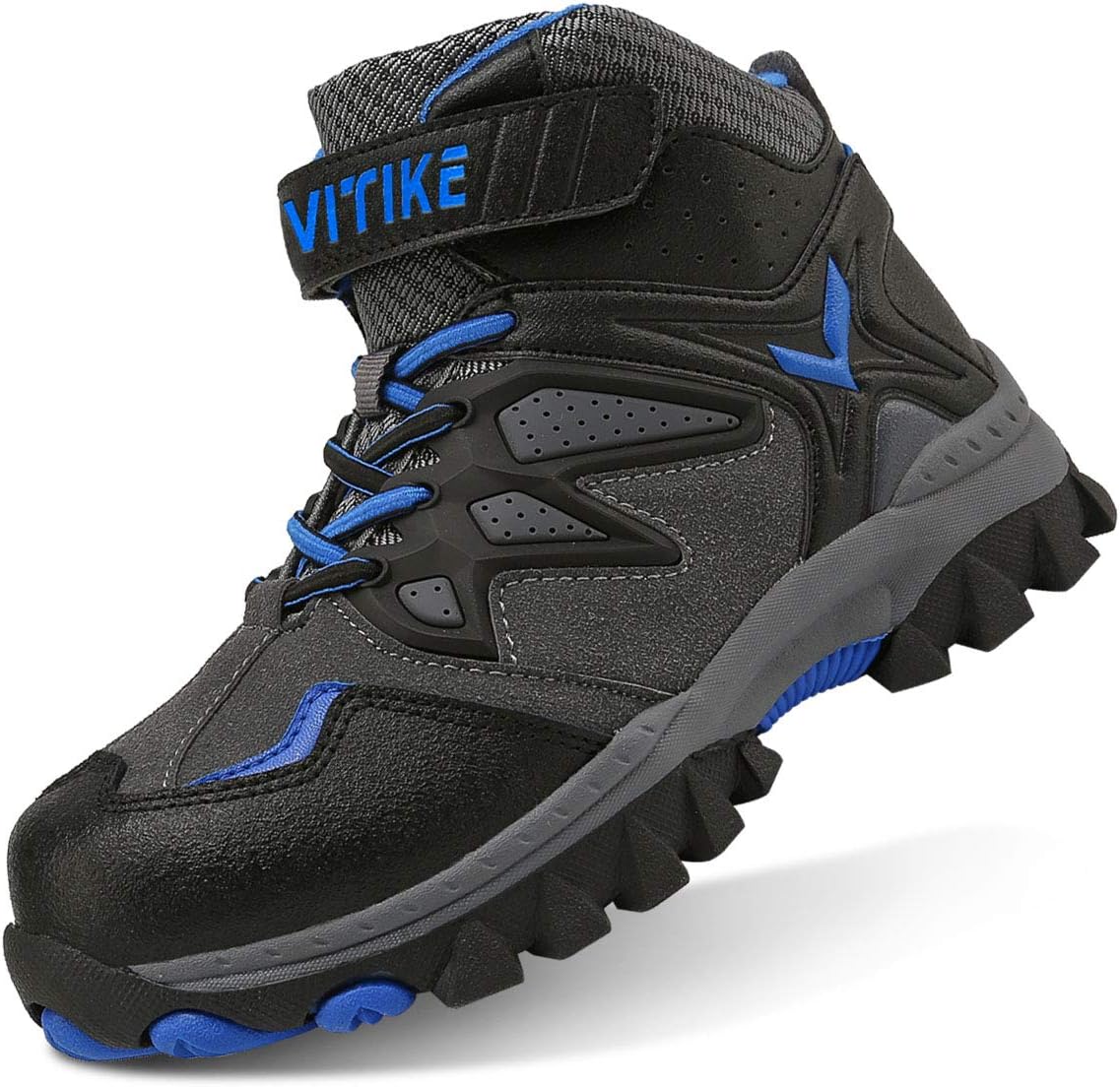 Littleplum Boys Snow Boots Winter Waterproof Antiskid Boots Hiking Outdoor Shoes for Unisex Kids(/Little Kid/Big Kid) 1 Little Kid Grey/Blue