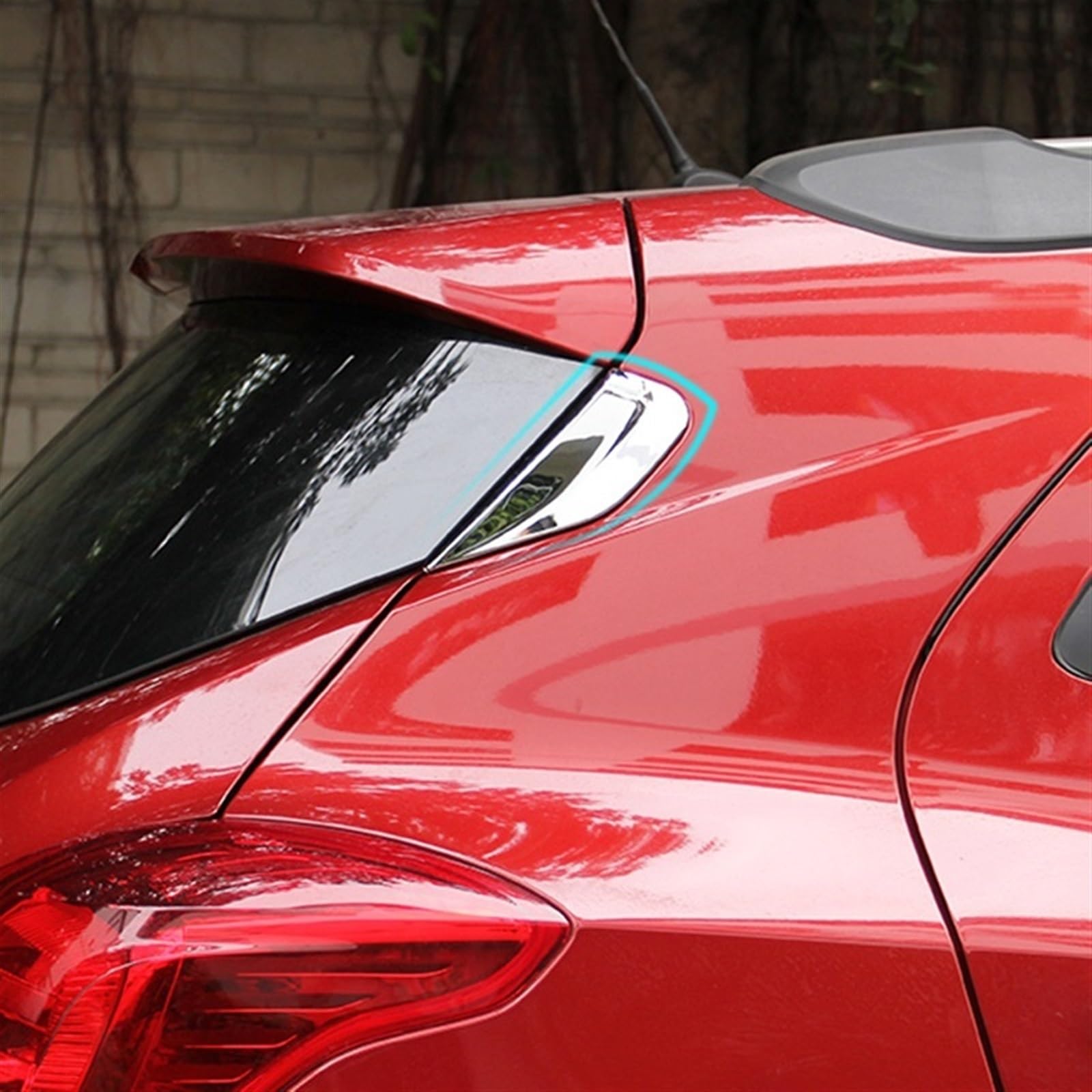 Spoiler laterale Per Opel per Vauxhall per Mokka X 2013 2014 2015 2016 2017 2018 per modanatura copri spoiler lunotto posteriore cromato Spoiler carrozzeria