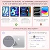 para iPad Air 11/Pro 11 (1-4) Funda con Teclado, Trackpad de Área Completa | Retroiluminación de 11 Colores, Trackpad Inteligente y Broche para Lápiz, Teclado Estilo Magic Mejorado para Air 11 M4-M2/Air 4-5/Pro 11 Gen 1-4, Rosa 3