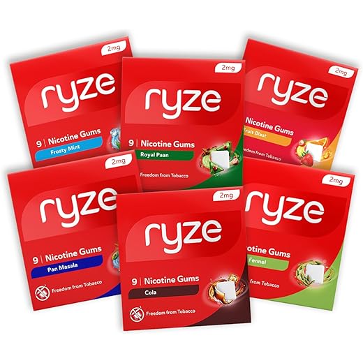 RYZE Nicotine Gum Trial Pack 54 Count