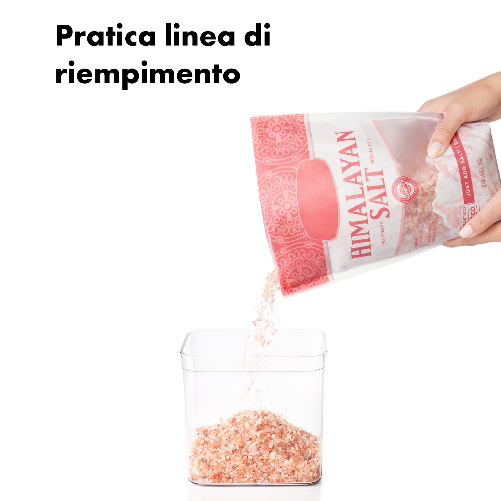 OXO Good Grips Contenitore Alimentare POP, Adatto per Prodotti Granulari e Simili, Trasparente, 1.6 L