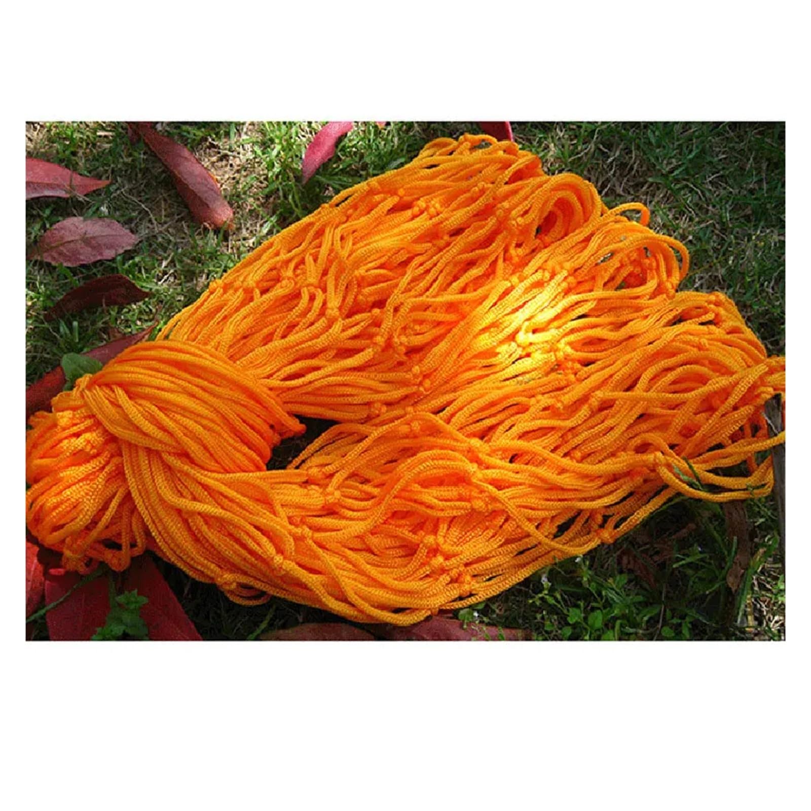 Nylon Mesh Hammock Single Person Hanging Sleeping Bed Swing Outdoor Camping Essentials Hammocks For Outside(Orange)
