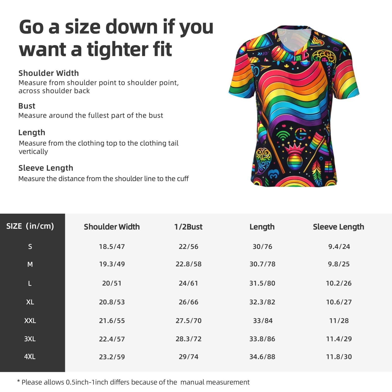 Stylish Athletic Sports Jersey LGBT-Pride-Rainbow Men's Rugby Jersey Xx-Large