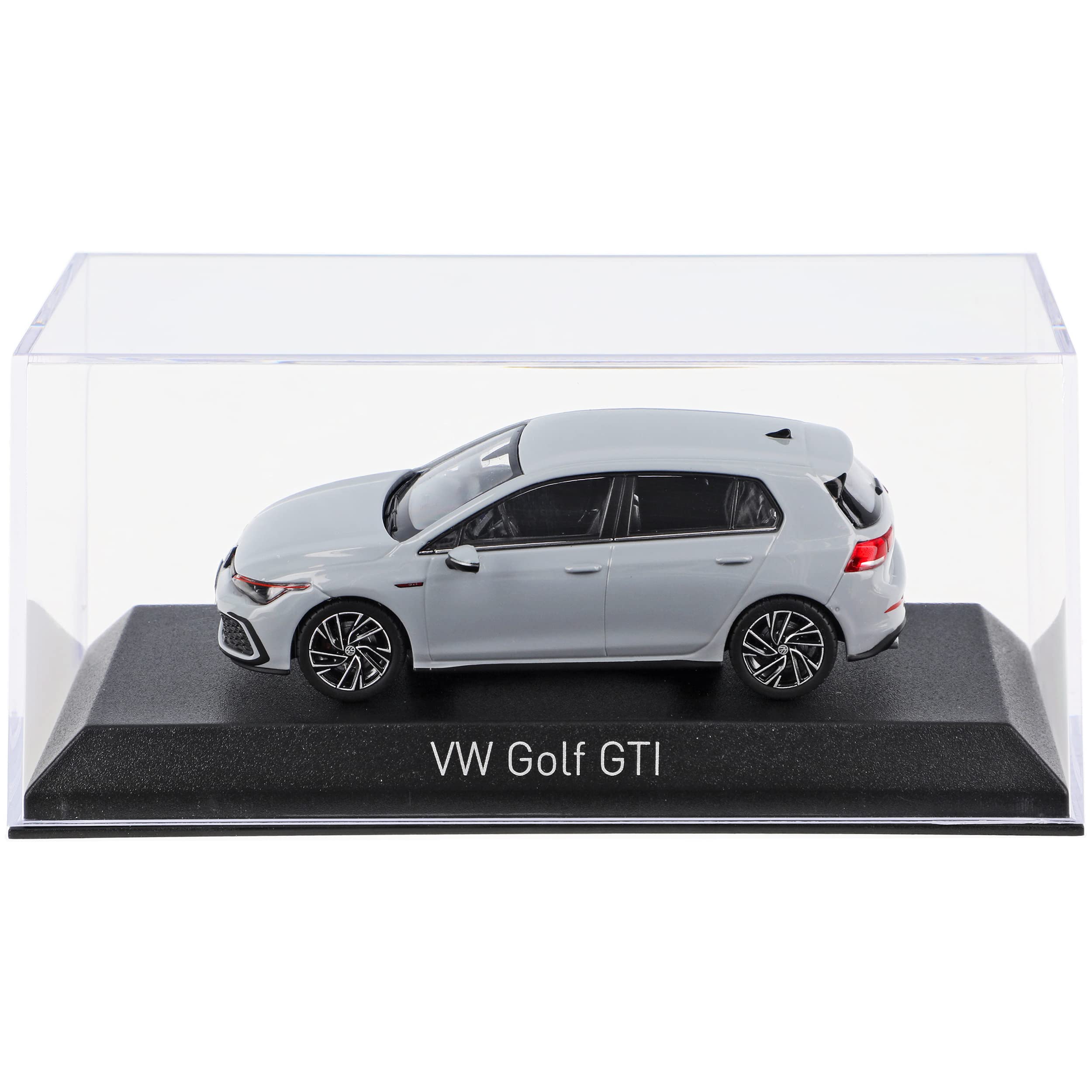 Volkwagen Golf VIII G*T*I 5 Türer Grau 8. Generation Ab 2019 1/43 Norev Modell Auto mit individiuellem Wunschkennzeichen