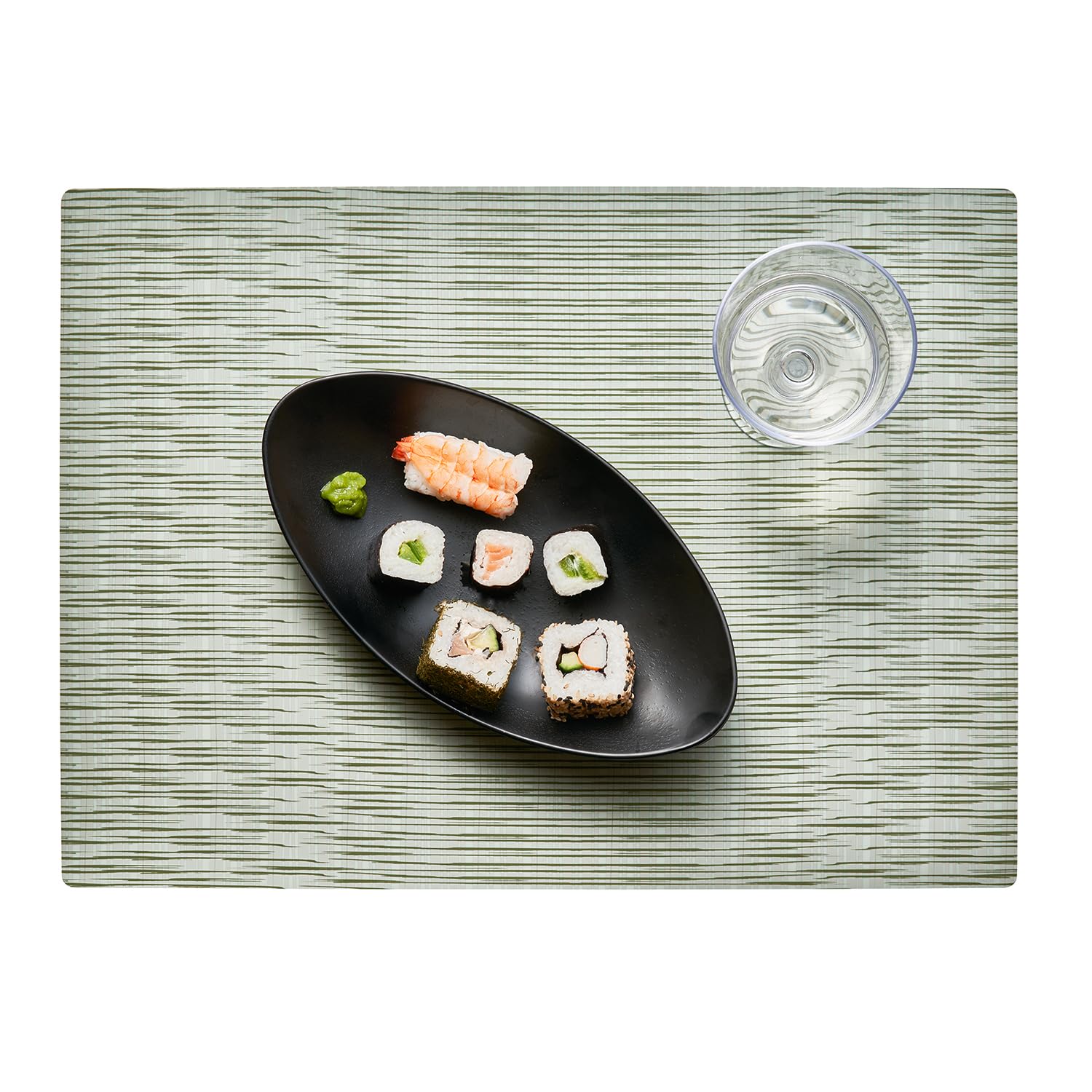 APS 60581 Place Mat Washable Stain-Resistant and Non-Slip 45 x 33 cm Silicone Light Green - Image 2