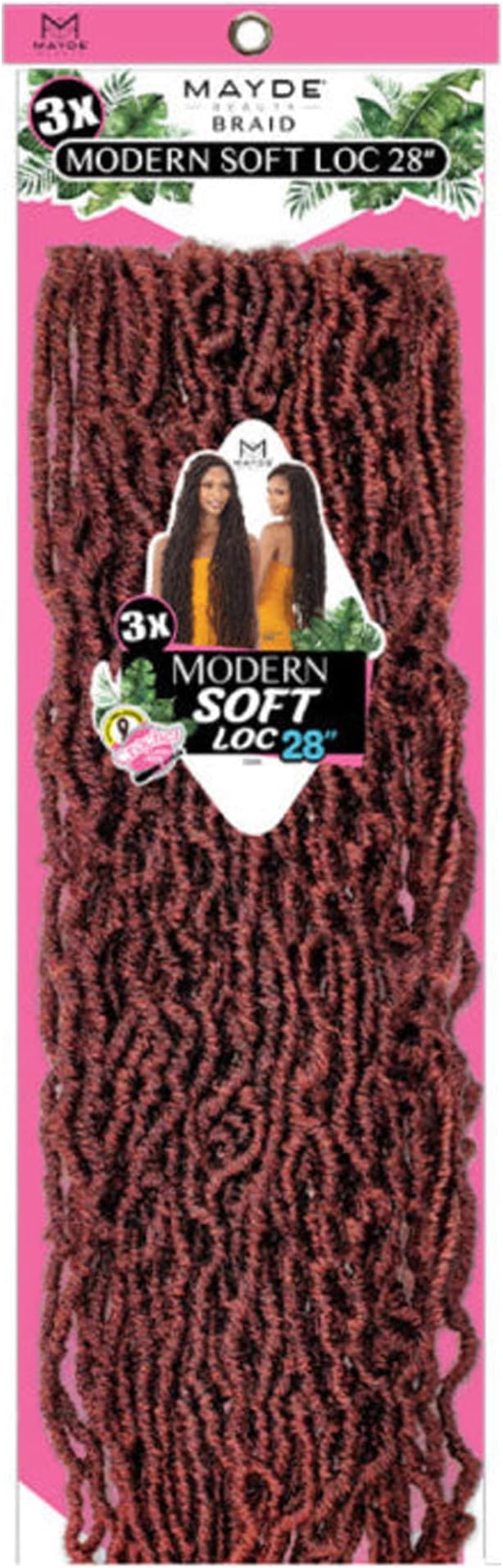Mayde Beauty Crochet Braid 3X MODERN SOFT LOC 28" (3PACK