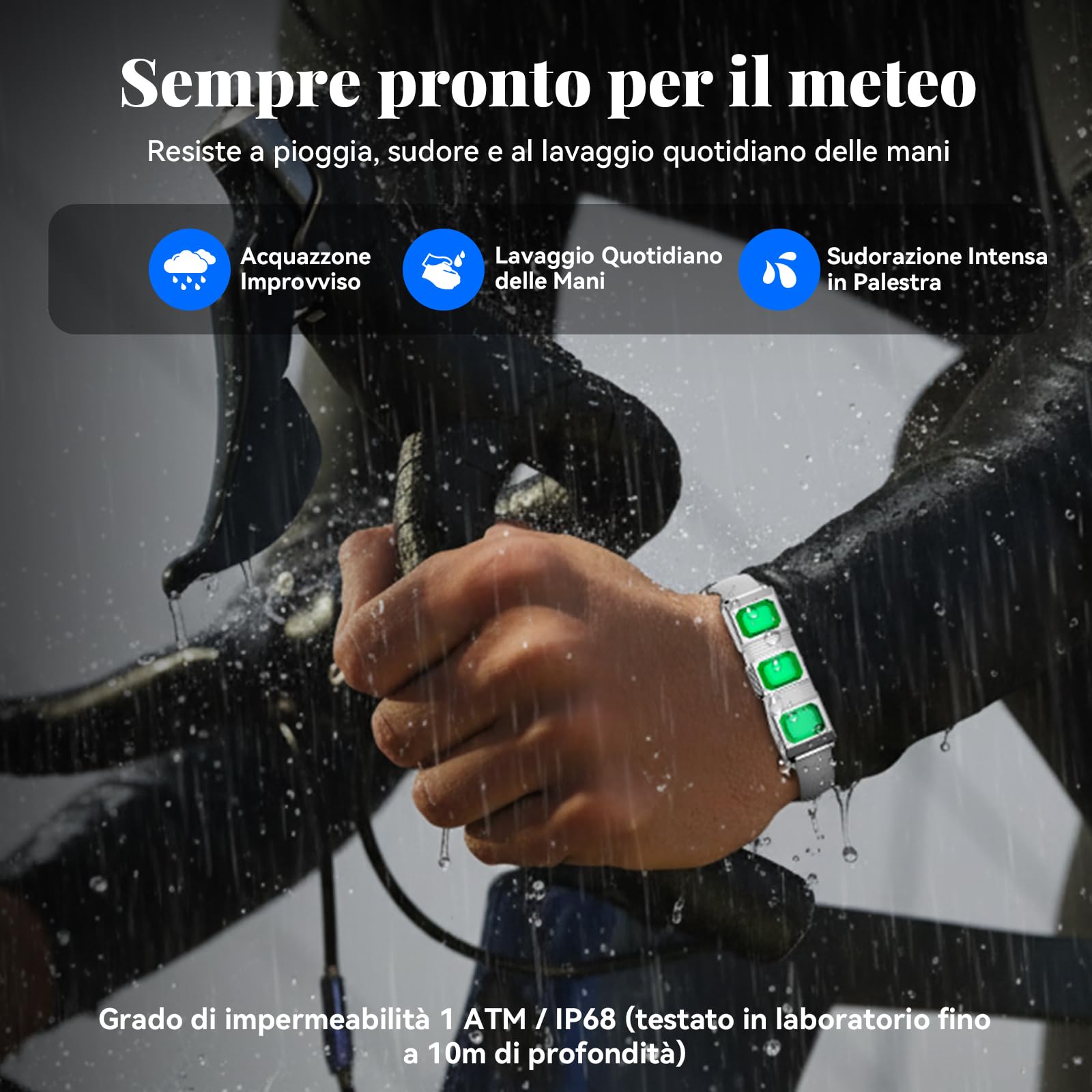 Fitness Tracker Smartwatch alla Moda senza Display per Uomo Donna | 24/7 Attività Sonno con Frequenza Cardiaca Ossigeno nel Sangue HRV, 20 Giorni, 170+ Modalità Sportive, nessun ABO Richiesto