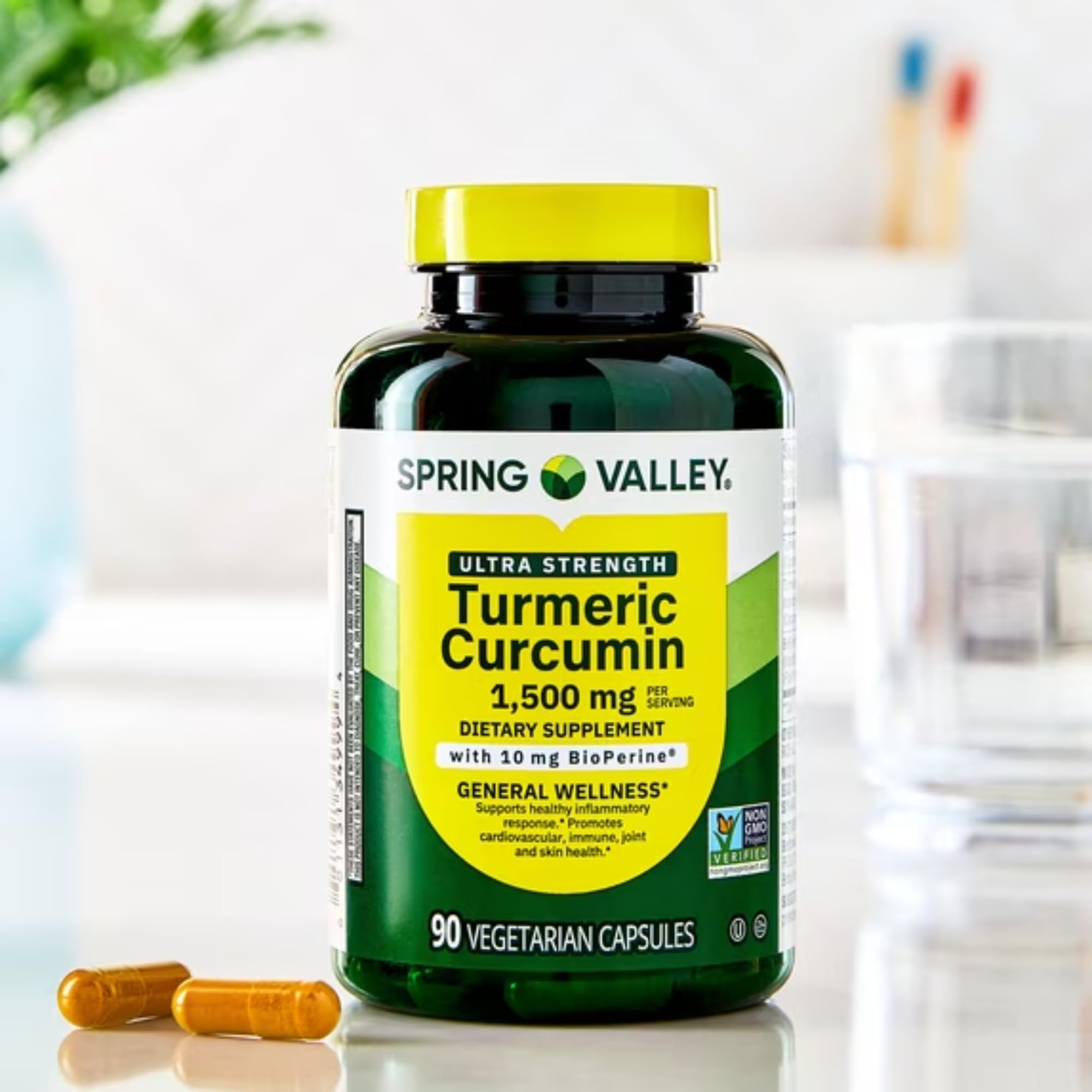 Spring Valley Turmeric Supplement | Turmeric Curcumin Supplement, Ultra Strength 1,500 mg, 90 Count + STS Sticker. — Amazon image 5