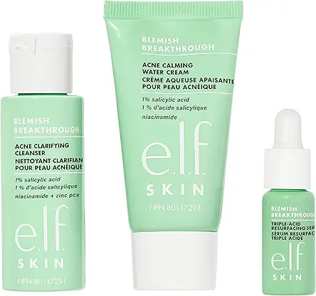 e.l.f. SKIN Blemish Breakthrough Blemish Control Basics Kit,...