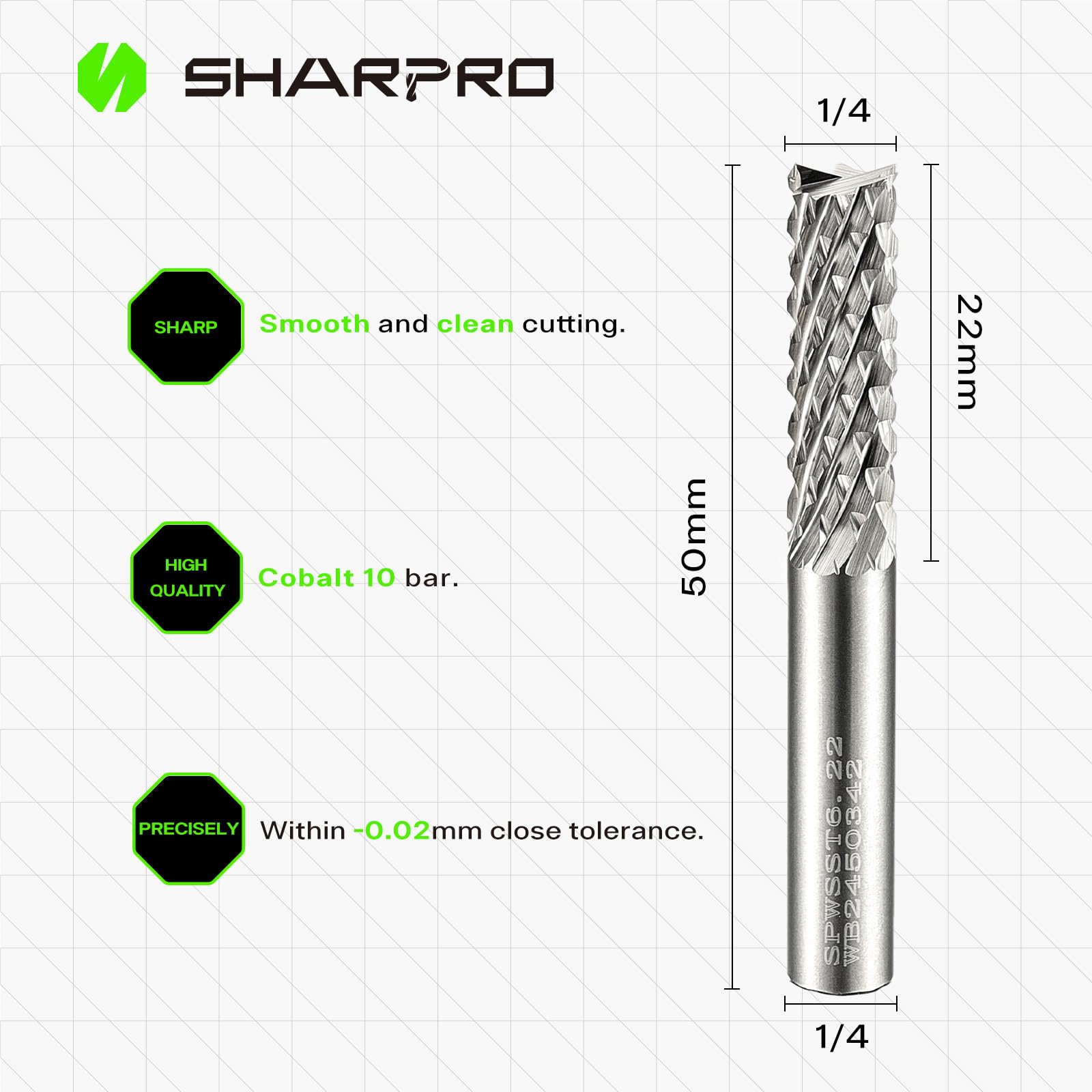 SHARPRO1/4 Tungsten Carbide Burr Bits 1/4" Shank Compatible with Dremel — Amazon image 2