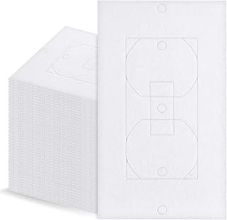Wall Plate Insulation Gasket, 50Pcs Wall Gasket Replacement Outlet Insulation Weatherproof Energy Saving Outlet Insulation Pad Socket Outlet Sealer for Office Home