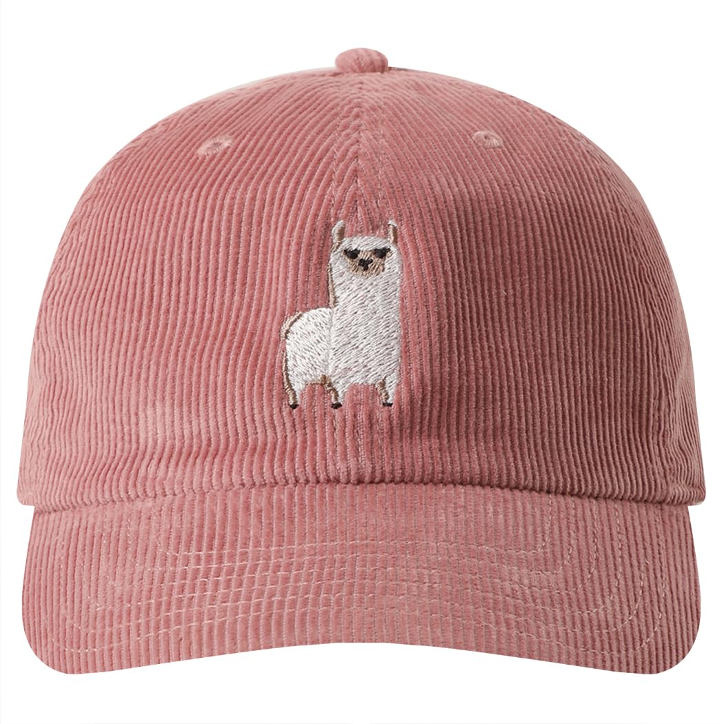 MIRMARU 100% Cotton Corduroy Embroidered Baseball Cap for Men Women - Variety Designs