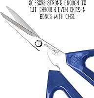 Vista 37 de Joyce Chen Original Unlimited Kitchen Scissors All Purpose Kitchen Shears With Comfortable Handles, Yellow, 2 Pack