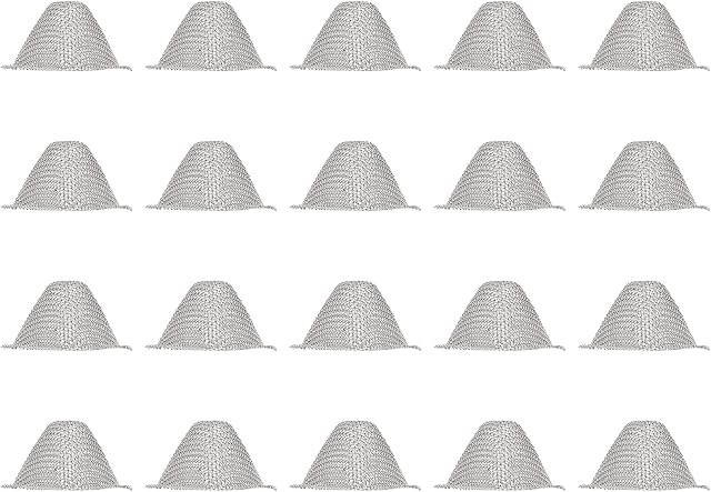 20PCS Pipe Filter Mesh Stainless Steel Replacement Combustion Screen Net