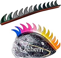 Vista 13 de Mohawk de silicona para decoración de casco, accesorios Hawk, 1 unidad para motocicleta, bicicleta, esquí (casco no incluido)