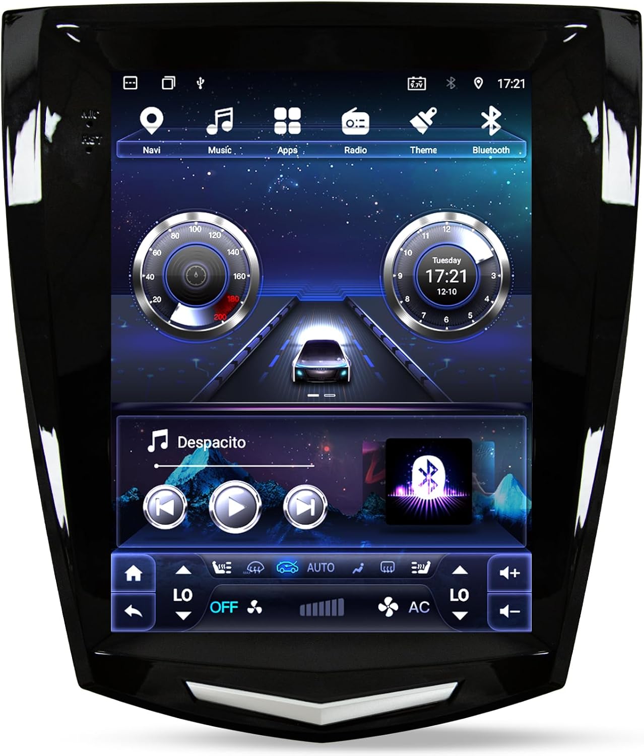 [8Core 4G+64G] Car Radio for Cadillac ATS XTS SRX CTS 2013-2018: 9.7" HD Touch Screen Stereo with Wireless Carplay Android Auto GPS 5G WiFi Bluetooth AM FM RDS DSP SWC Backup Camera