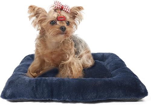 Miniatura 19 de Cama para cachorros de 24 x 17 pulgadas, color rosa, lavable para perros pequeños, cómoda y esponjosa, para uso en interiores y exteriores de 24