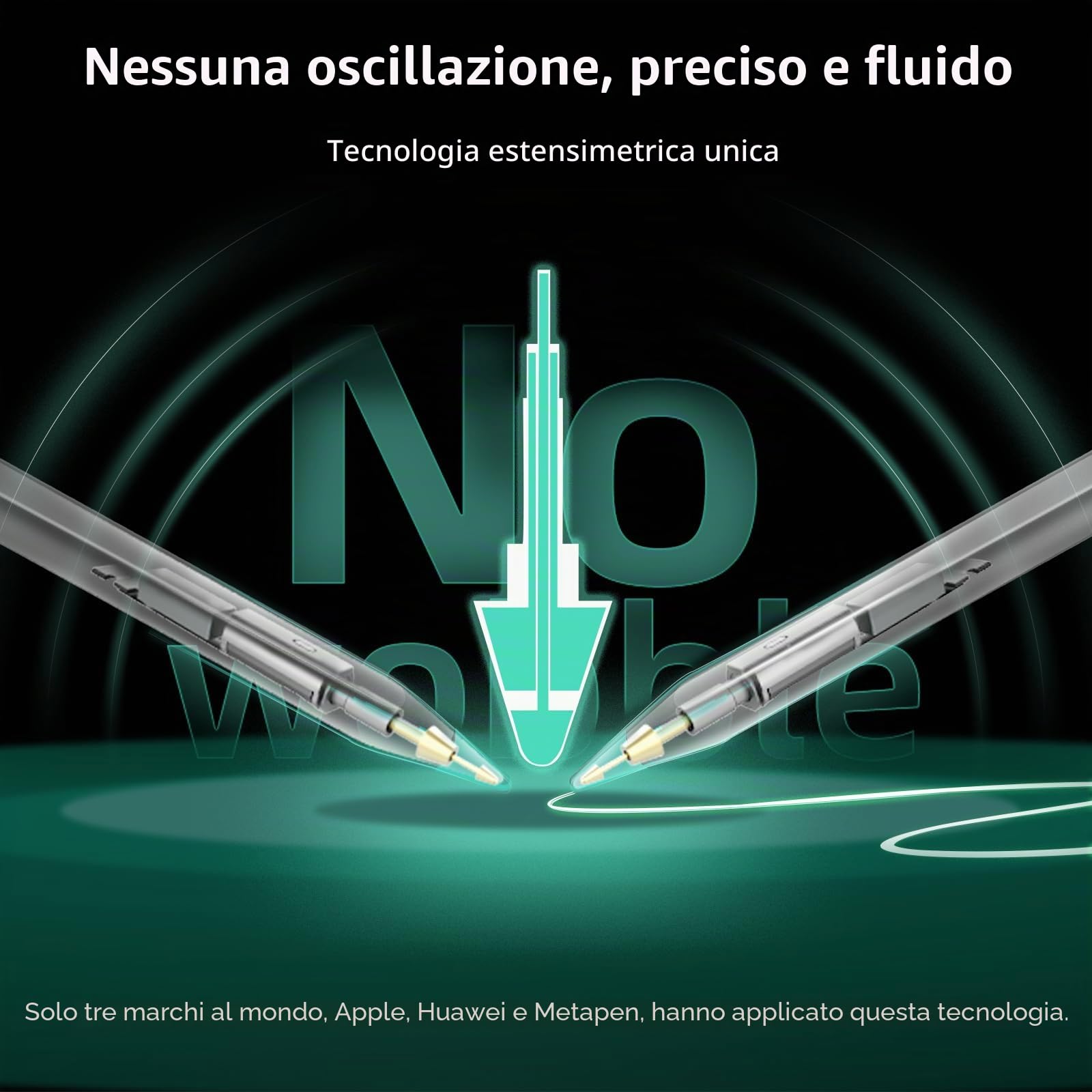 Metapen Penna Stilo M3 per Microsoft Surface a Pulsante Touch 360°,4096 Livelli,Inclinazione & Rifiuto del Palmo per Surface Pro X/9/8/7/6/5/4,Surface Go,Laptop,Studio, Book,Duo,ASUS VivoBook,HP Envy